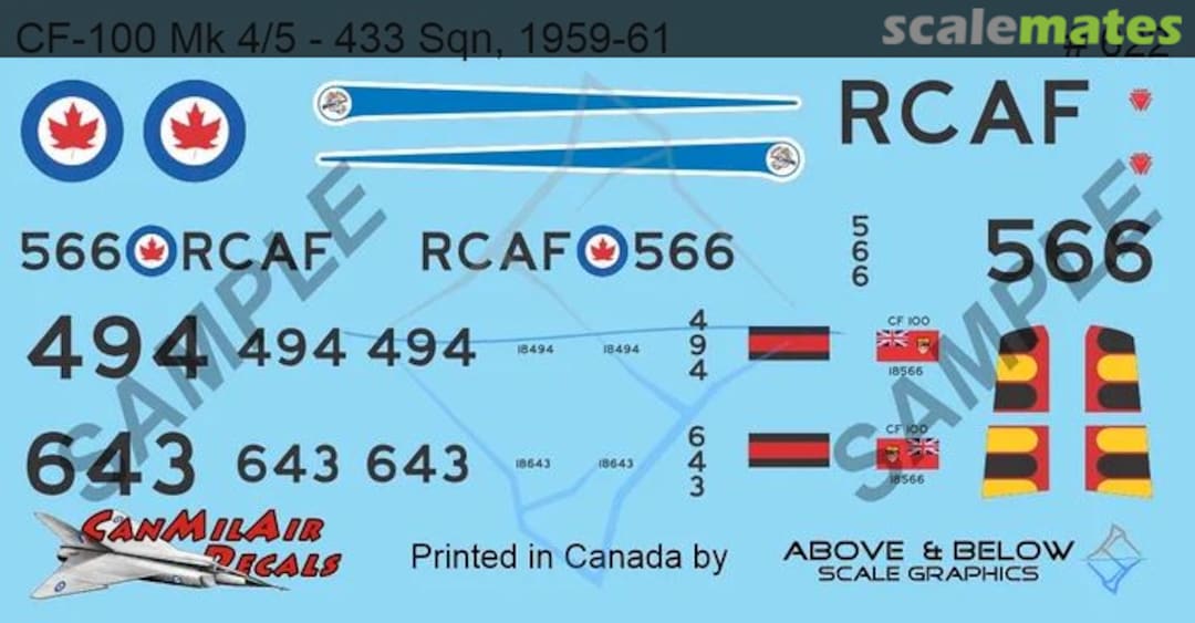 Boxart Avro CF-100 Canuck Mk. 5 - 433 Sqn (1959-61) 622 Above & Below Graphics Boxart Avro CF-100 Canuck Mk. 5 - 433 Sqn (1959-61) 622 Above & Below Graphics