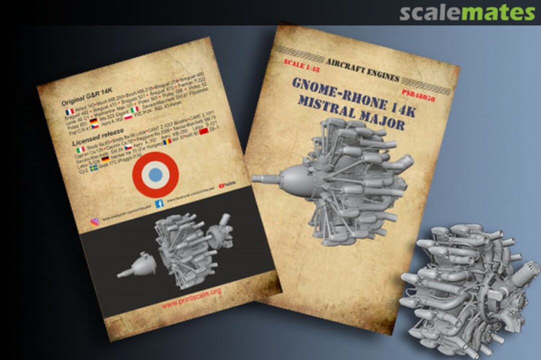 Boxart Gnome-Rhone 14K Mistral Major PSR48030 Print Scale Boxart Gnome-Rhone 14K Mistral Major PSR48030 Print Scale