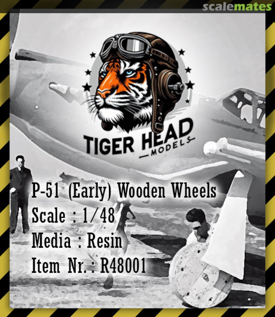 Boxart P-51 (Early) Wooden Wheels R48001 Tigerhead Models Boxart P-51 (Early) Wooden Wheels R48001 Tigerhead Models