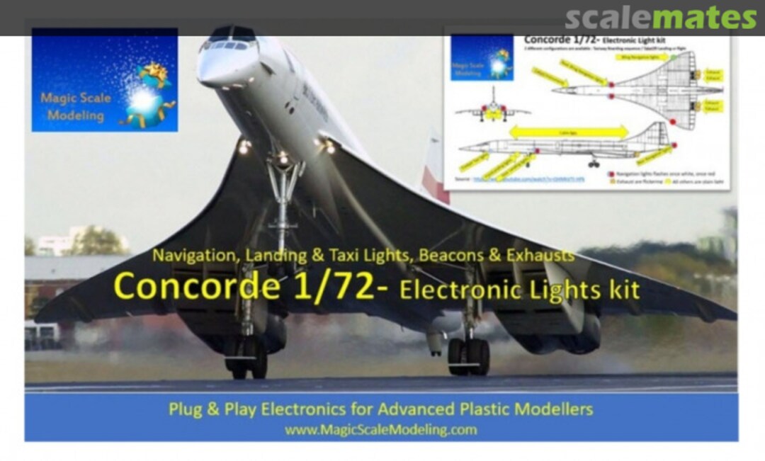 Boxart Concorde Lighting Kit MSM-048 Magic Scale Modeling Boxart Concorde Lighting Kit MSM-048 Magic Scale Modeling