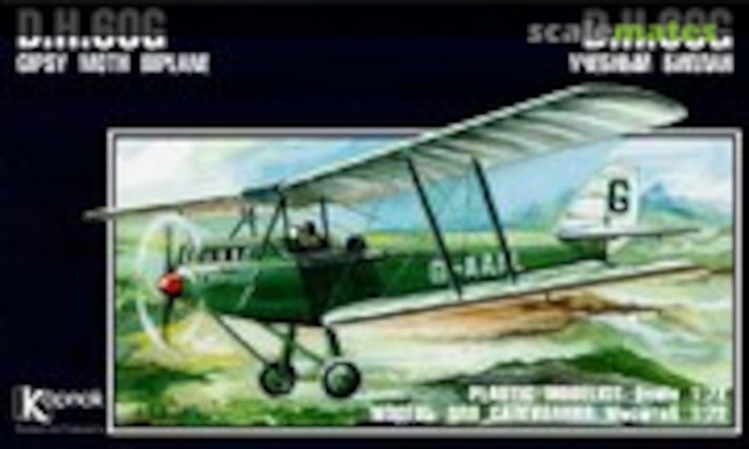 1:72 D.H.60G Gipsy Moth Biplane (Korpak 6С22-0134)