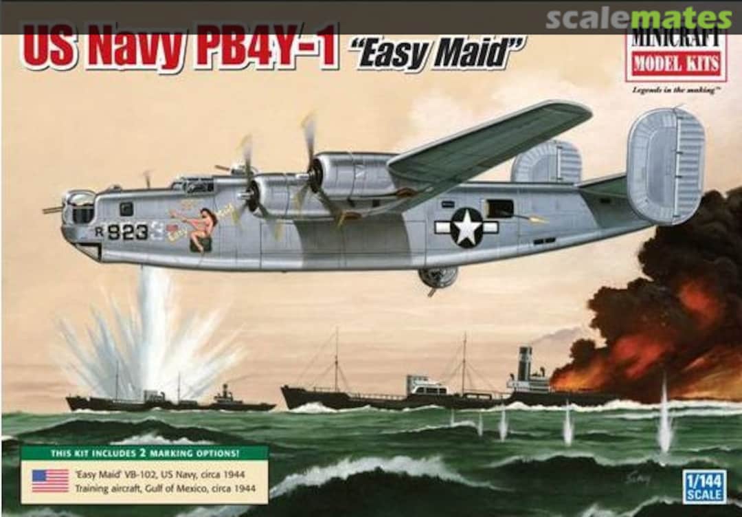 Boxart US Navy PB4Y-1 "Easy Maid" 14664 Minicraft Model Kits Boxart US Navy PB4Y-1 "Easy Maid" 14664 Minicraft Model Kits