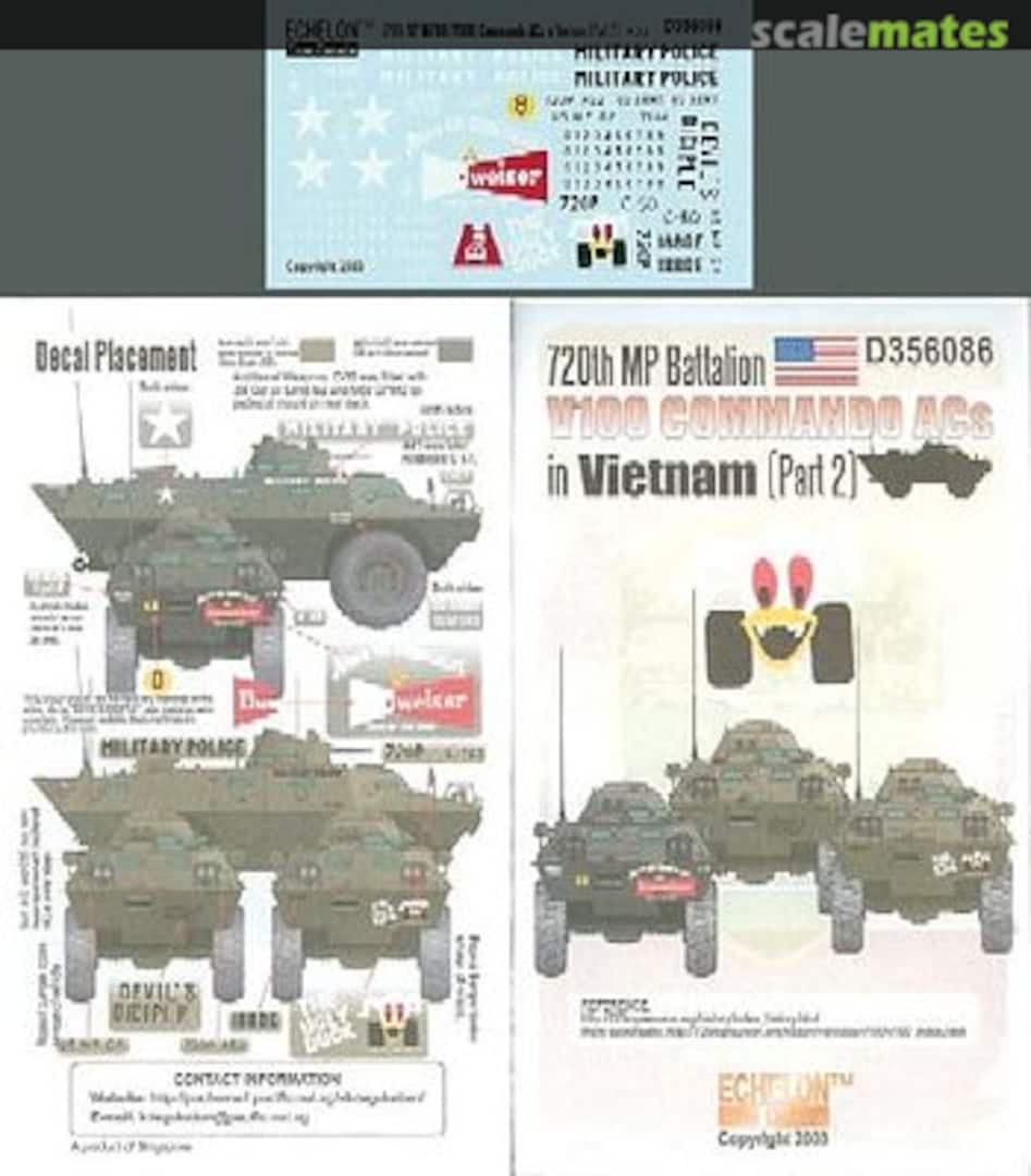 Boxart 720th MP Btn V100 Commando in Vietnam (pt1) D356086 Echelon Fine Details Boxart 720th MP Btn V100 Commando in Vietnam (pt1) D356086 Echelon Fine Details