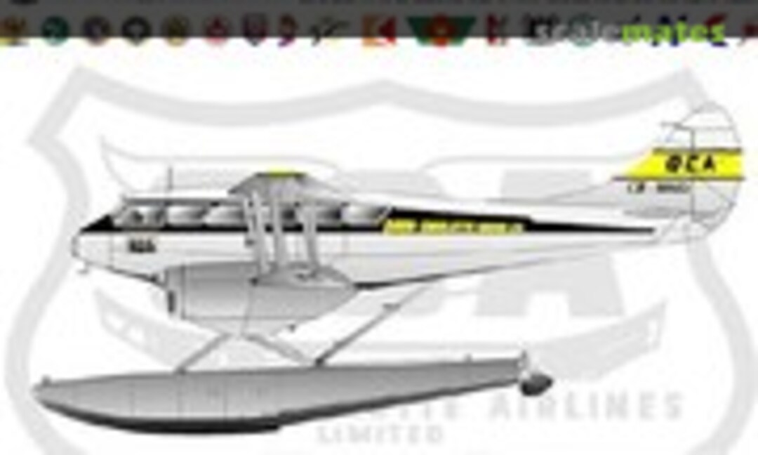 1:72 Queen Charlotte Airlines DH 89A Rapide (Whiskey Jack Decals 72-028) 72-028