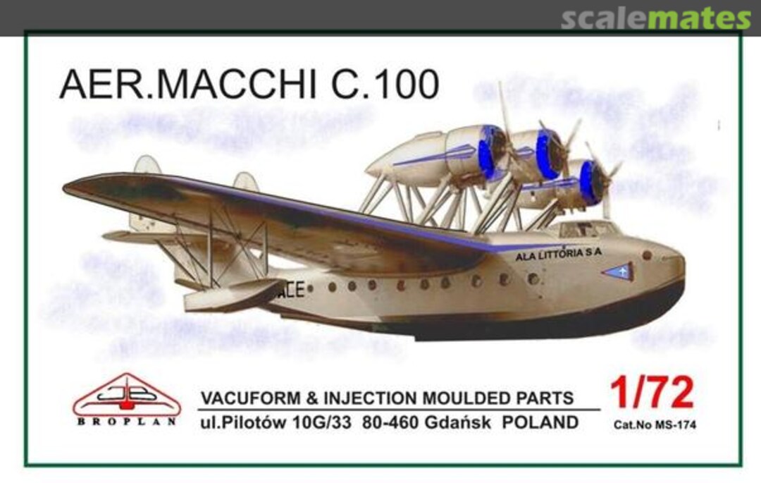 Boxart Aer.Macchi C.100 MS-174 Broplan Boxart Aer.Macchi C.100 MS-174 Broplan