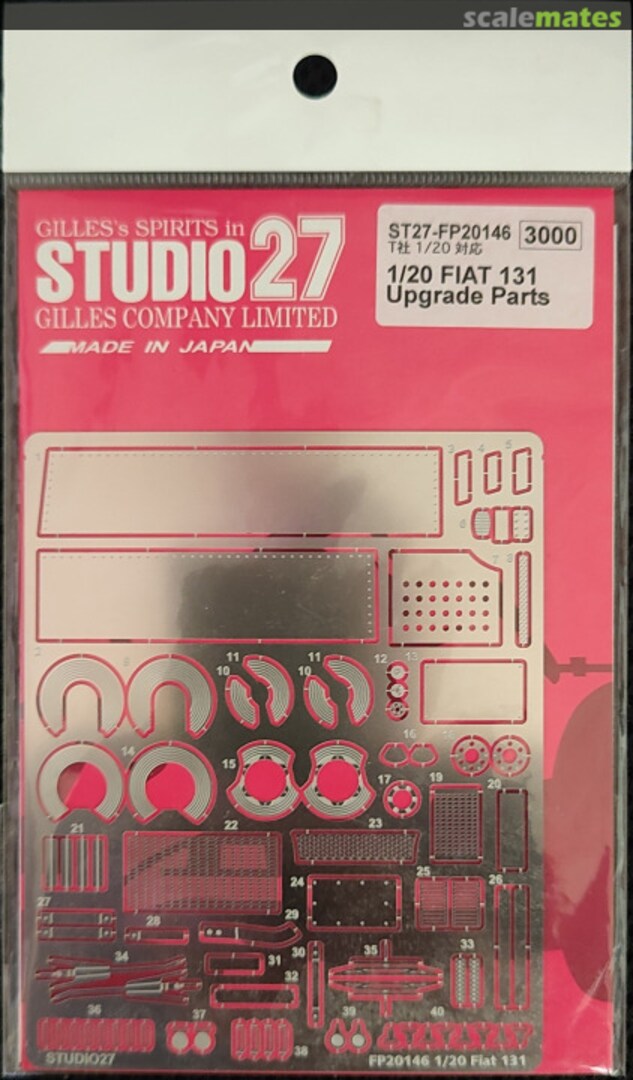 Boxart Fiat 131 Upgrade Parts (for Tamiya) ST27-FP20146 Studio27 Boxart Fiat 131 Upgrade Parts (for Tamiya) ST27-FP20146 Studio27