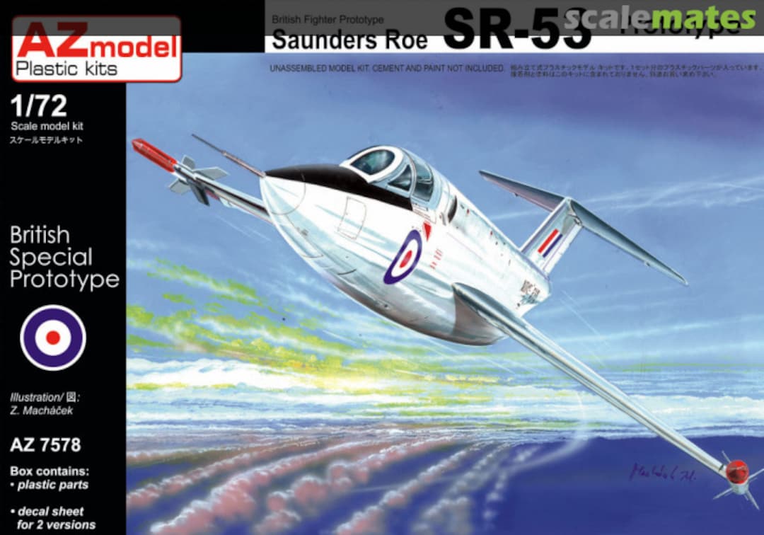 Boxart Saunders Roe SR.53 AZ7578 AZmodel Boxart Saunders Roe SR.53 AZ7578 AZmodel