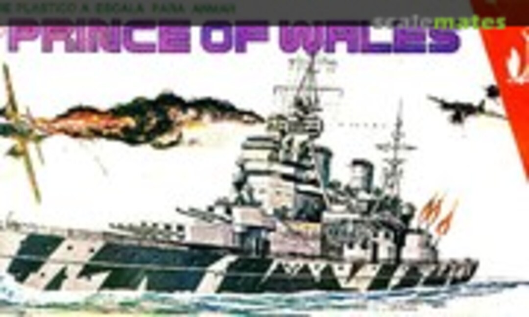 1:750 Acorazado Ingles Prince of Wales (Lindberg/Necomisa 861)