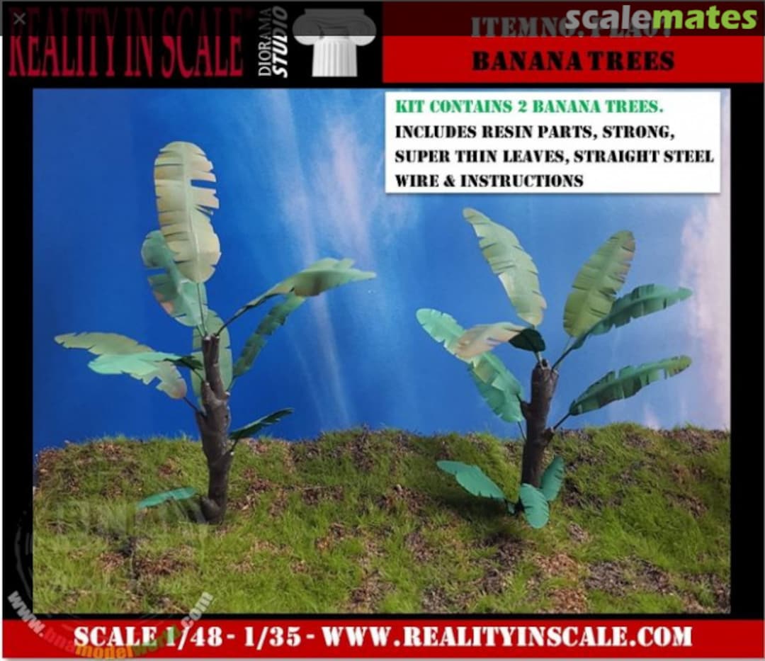 Boxart Banana Trees / Bananenb?ume PLA07 Reality in Scale Boxart Banana Trees / Bananenb?ume PLA07 Reality in Scale