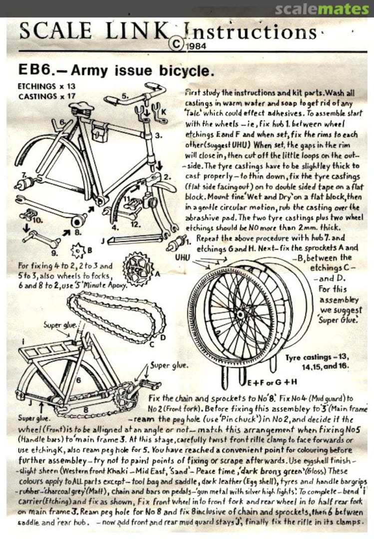 Boxart Army Issue Bicycle EB6 Scale Link Boxart Army Issue Bicycle EB6 Scale Link