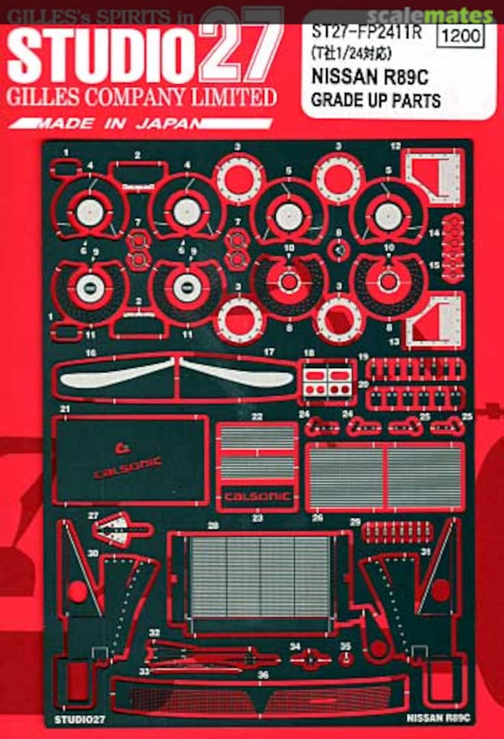 Boxart Nissan R89C - Photo Etch Detail Set ST27-FP2411R Studio27 Boxart Nissan R89C - Photo Etch Detail Set ST27-FP2411R Studio27