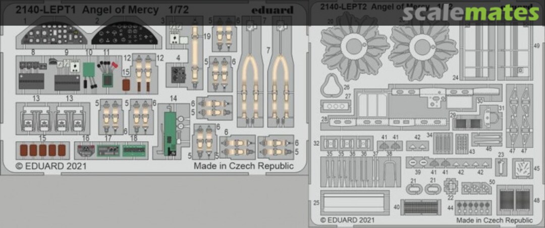 Boxart Angel of Mercy (B-25J Mitchell) PE-set 2140-Lept Eduard