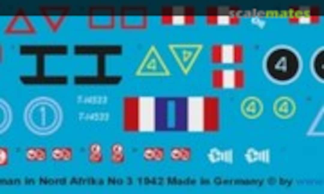 1:48 Englische Sherman Panzer in Nord Afrika 1942 (Peddinghaus-Decals EP 2860) EP 2860