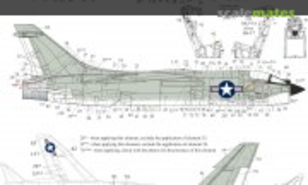 1:48 F-8 Crusader stencils (UpRise Decal UR48197) UR48197