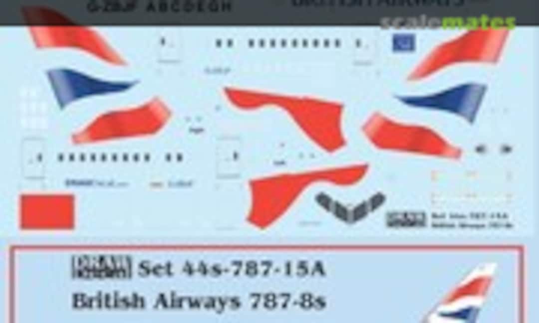 1:144 British Airways 787-8 Dreamliners (Draw Decal 44-787-15A) 44-787-15A