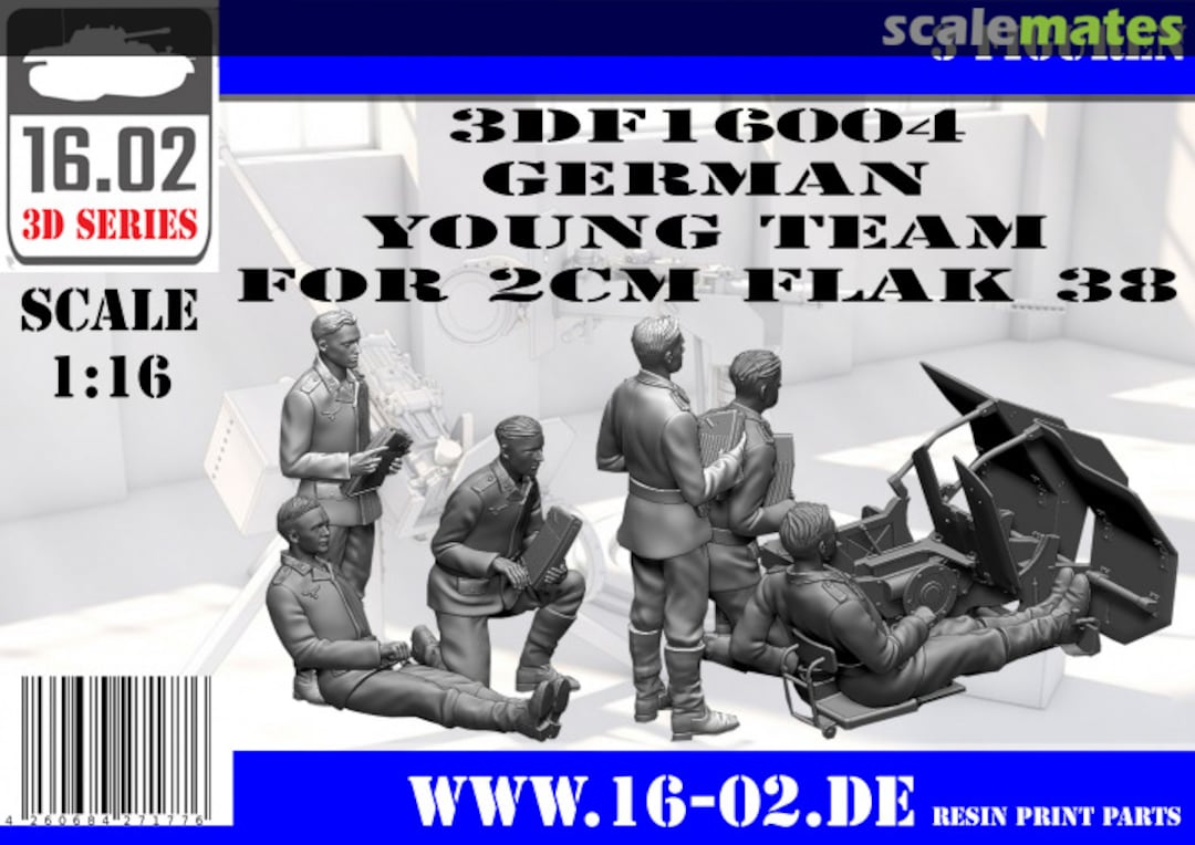 Boxart Young Team for 2cm Flak 38 3DF16004 16.02 Boxart Young Team for 2cm Flak 38 3DF16004 16.02