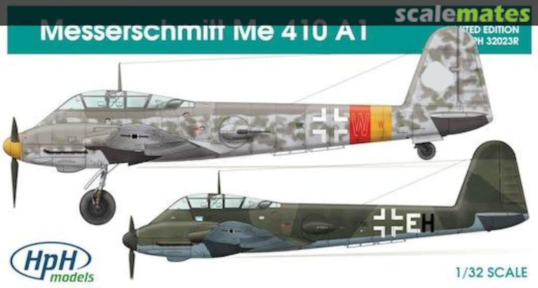 Boxart Messerschmitt Me 410 A1 HpH 32023R HpH models Boxart Messerschmitt Me 410 A1 HpH 32023R HpH models