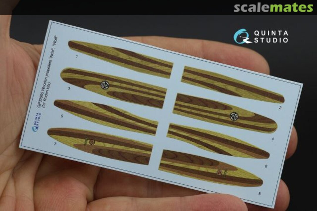 Contents Wooden propellers Axial, Wolf 3D decals QP32005 Quinta Studio Contents Wooden propellers Axial, Wolf 3D decals QP32005 Quinta Studio