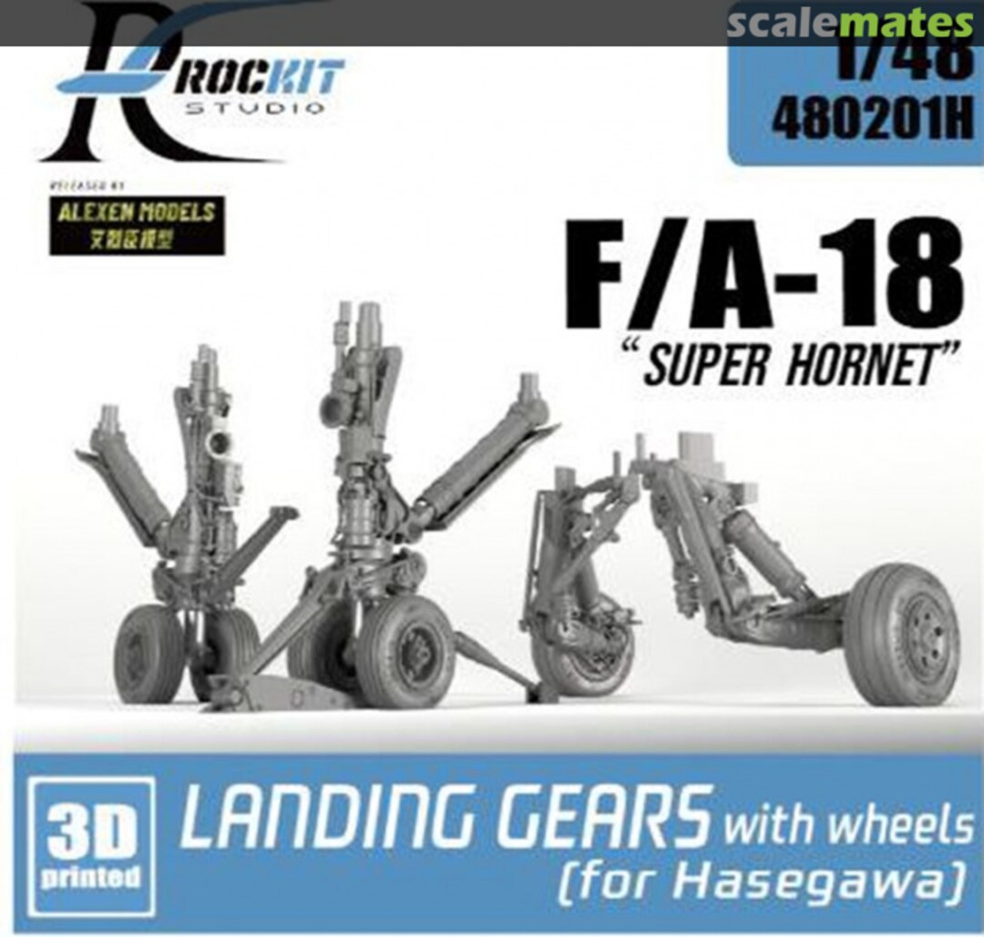 Boxart F/A-18 E/F landing gear with wheels 480201H ROCKIT Studio Boxart F/A-18 E/F landing gear with wheels 480201H ROCKIT Studio