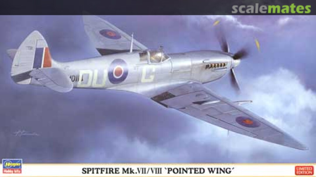 Boxart Spitfire Mk.VII/VIII 'Pointed Wing' 07321 Hasegawa Boxart Spitfire Mk.VII/VIII 'Pointed Wing' 07321 Hasegawa