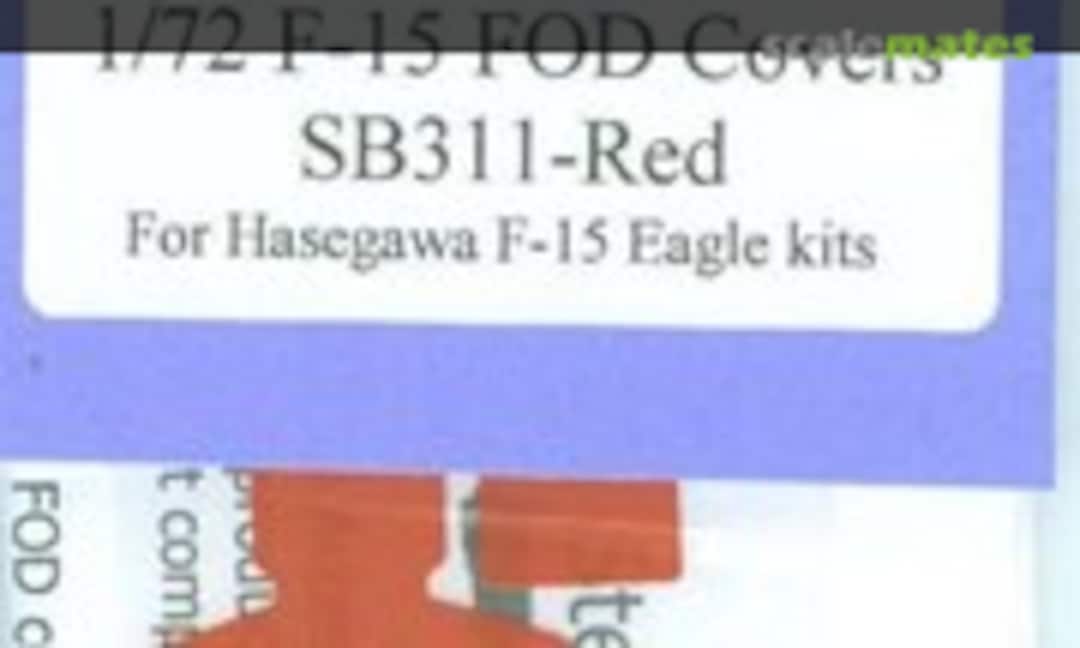 1:72 Red F-15 Eagle FOD Covers (Steel Beach 73011) 73011