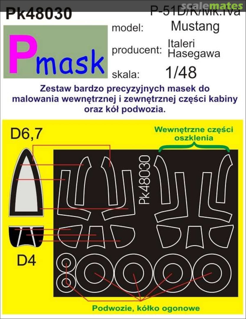 Boxart P-51D/K Mk.IVa Mustang PK48030 Pmask Boxart P-51D/K Mk.IVa Mustang PK48030 Pmask