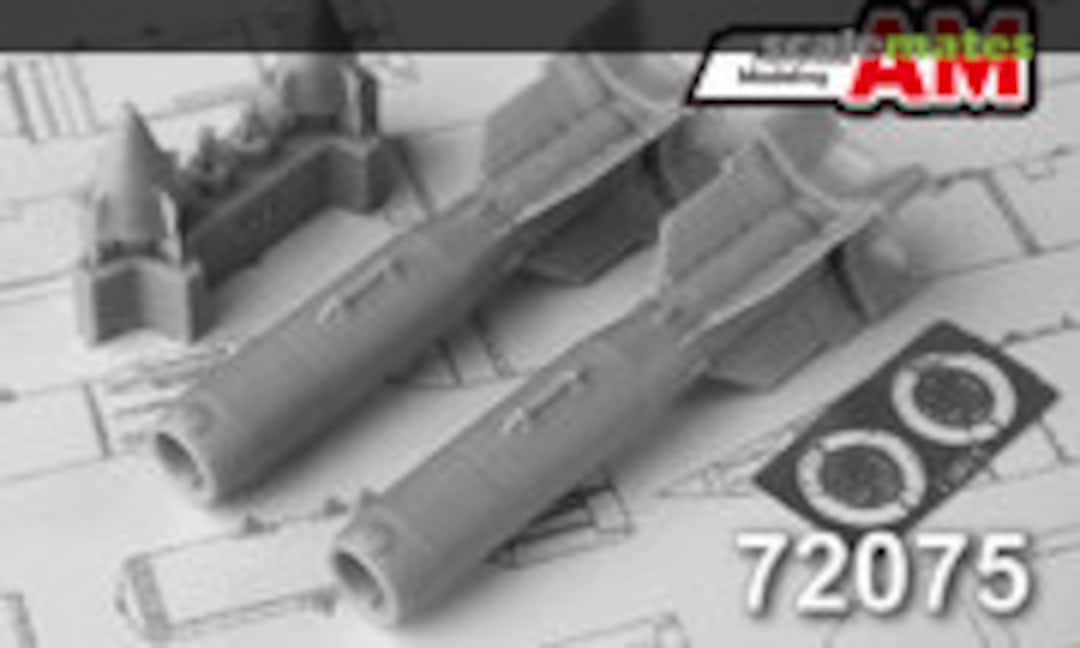1:72 KAB-500L 500kg Laser Guided Air Bomb Set (2 Bombs) (Advanced Modeling AMC 72075) AMC 72075