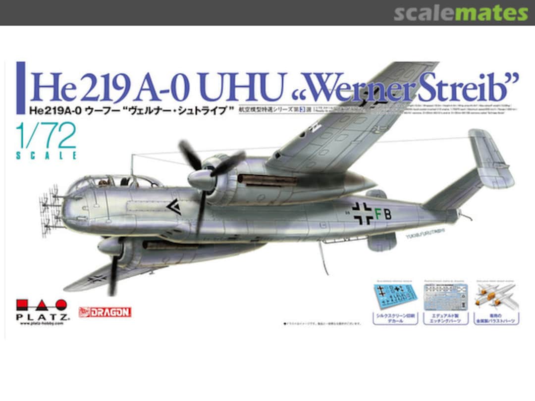 Boxart He 219 A-0 UHU "Werner Streib" AE-3 Platz Boxart He 219 A-0 UHU "Werner Streib" AE-3 Platz