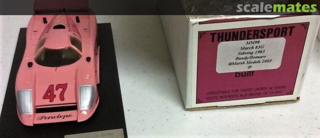 Boxart March-Chevrolet 83G #4 "BOSCH" MM98 Marsh Models Boxart March-Chevrolet 83G #4 "BOSCH" MM98 Marsh Models