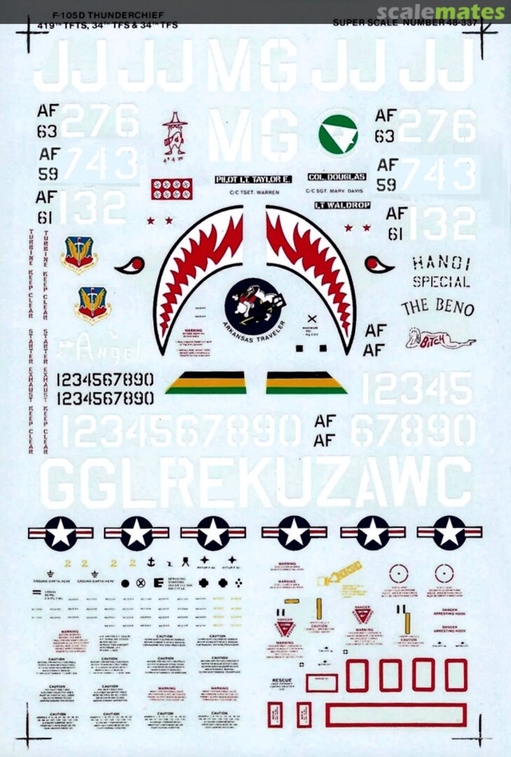 Boxart F-105D/F Thunderchief 48-337 SuperScale International
