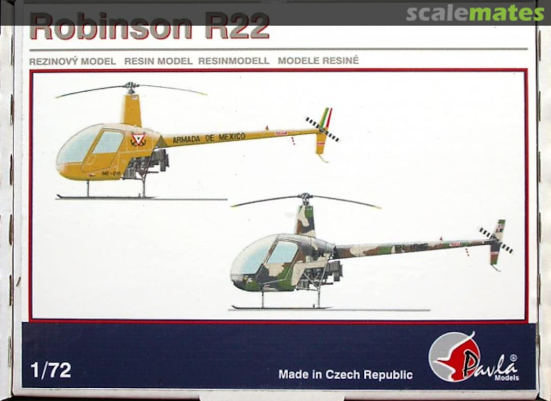 Boxart Robinson R22 72071 Pavla Models