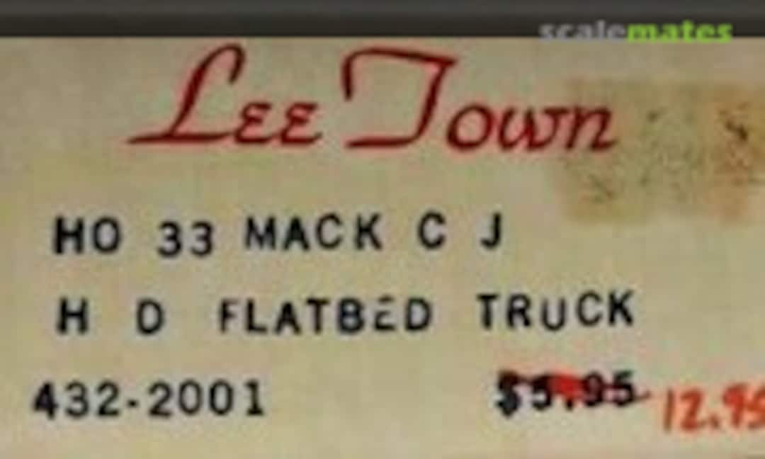 1:87 33 MACK CJ H-D FLAT BED TRUCK (Lee Town 432-2001)