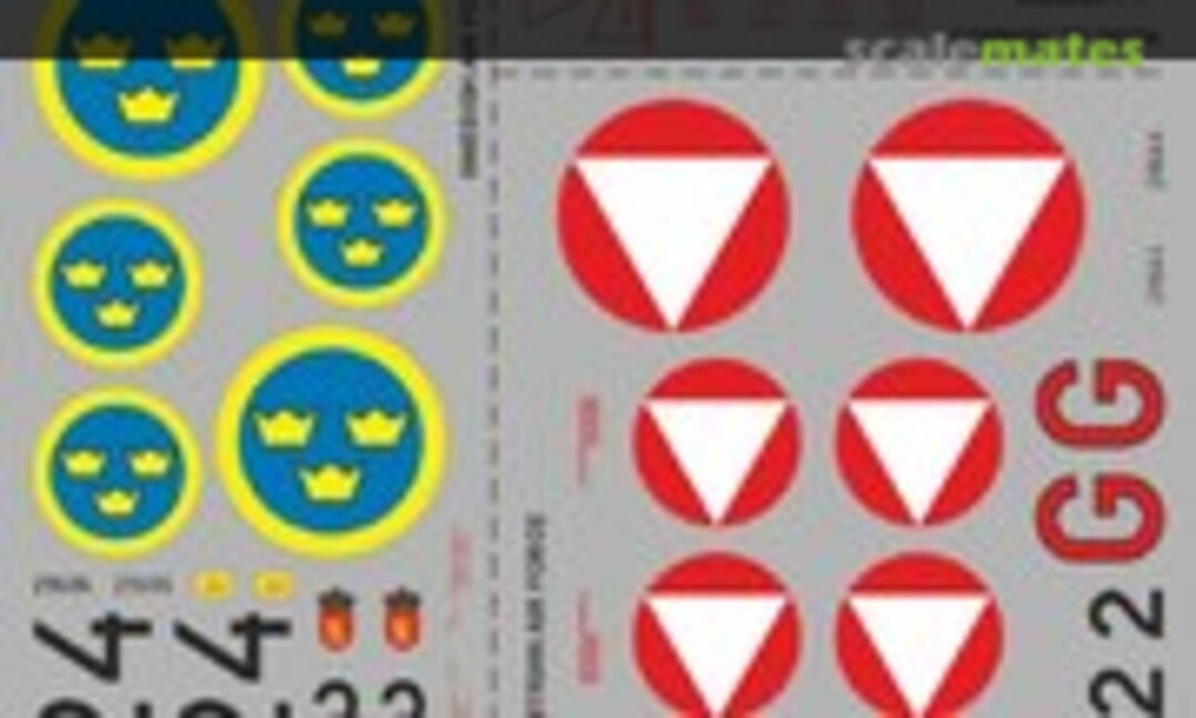 1:72 Saab J-29 Tunnan Matchbox PK-33 (APC Decals APCR72064) APCR72064