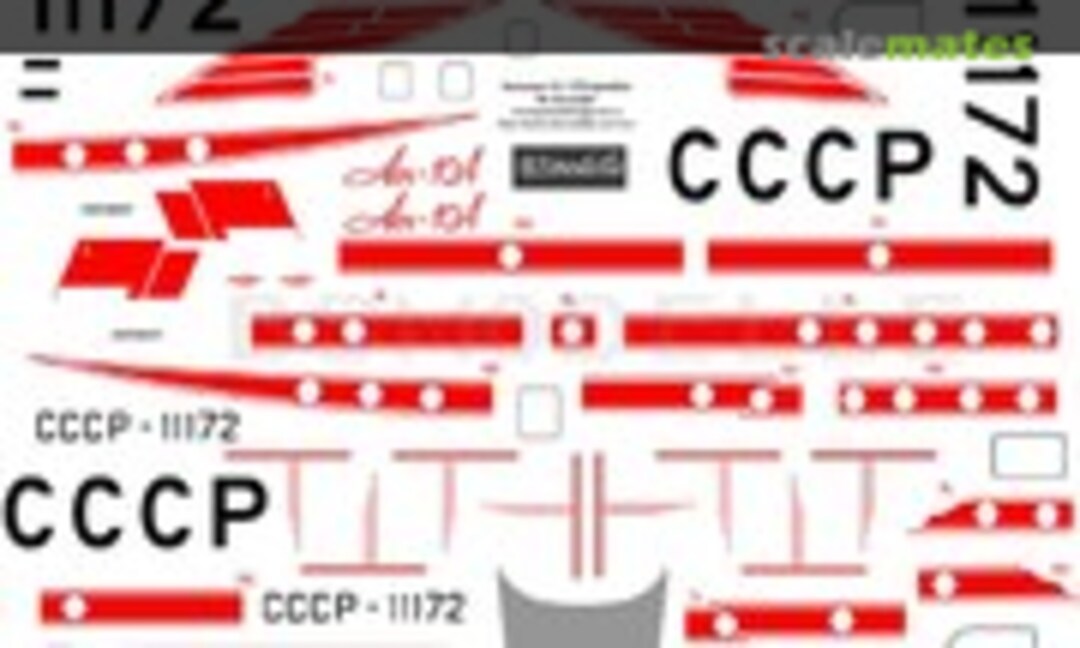 1:72 Antonov An-10 Aeroflot "Red" decals (BSmodelle BSM72054) BSM72054