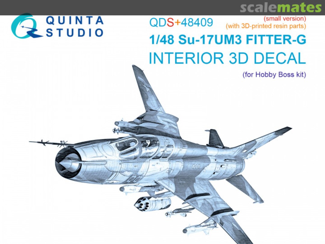 Boxart Su-17UM3 Fitter-G interior 3D decals (with 3D-printed resin parts) QDS+48409 Quinta Studio Boxart Su-17UM3 Fitter-G interior 3D decals (with 3D-printed resin parts) QDS+48409 Quinta Studio