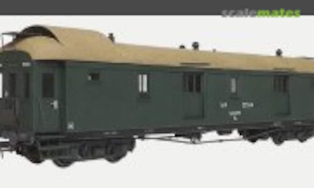 1:87 Konduktöörivaunu Fo, kattokorokkeellinen (Mestarimallit 324)