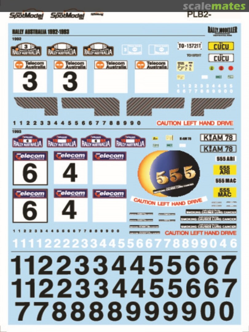 Boxart Rally Australia 1992-1993 PLB2-573423 Print Lab Decals Boxart Rally Australia 1992-1993 PLB2-573423 Print Lab Decals