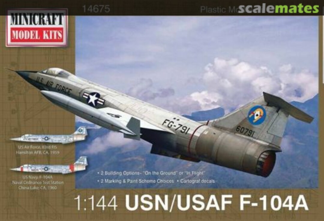 Boxart F-104A 14675 Minicraft Model Kits Boxart F-104A 14675 Minicraft Model Kits