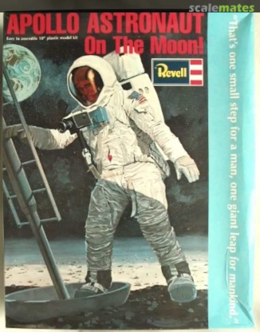 Boxart Apollo Astronaut On The Moon H-1860U Revell Boxart Apollo Astronaut On The Moon H-1860U Revell