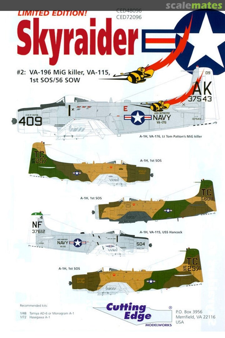 Boxart Skyraider CED48096 Cutting Edge Modelworks Boxart Skyraider CED48096 Cutting Edge Modelworks
