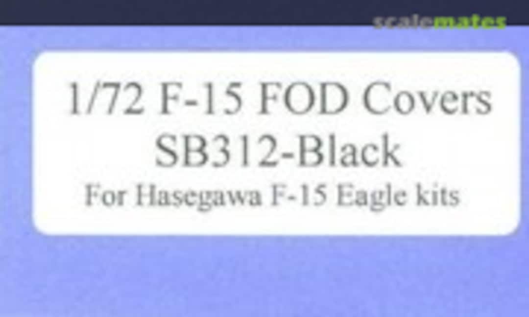 1:72 Black F-15 Eagle FOD Covers (Steel Beach 73012) 73012