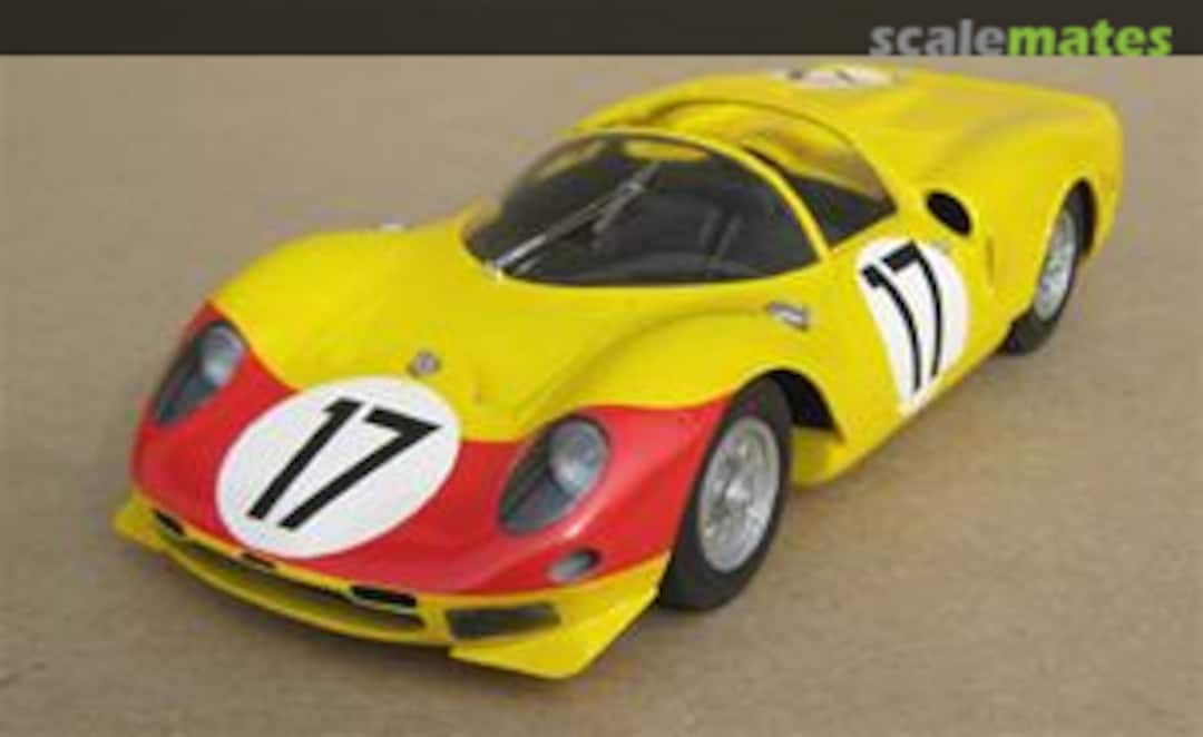 Boxart Ferrari 365 P2 yellow Francorchamps #17 LM66, #8, #25 2429 Fisher Model & Pattern