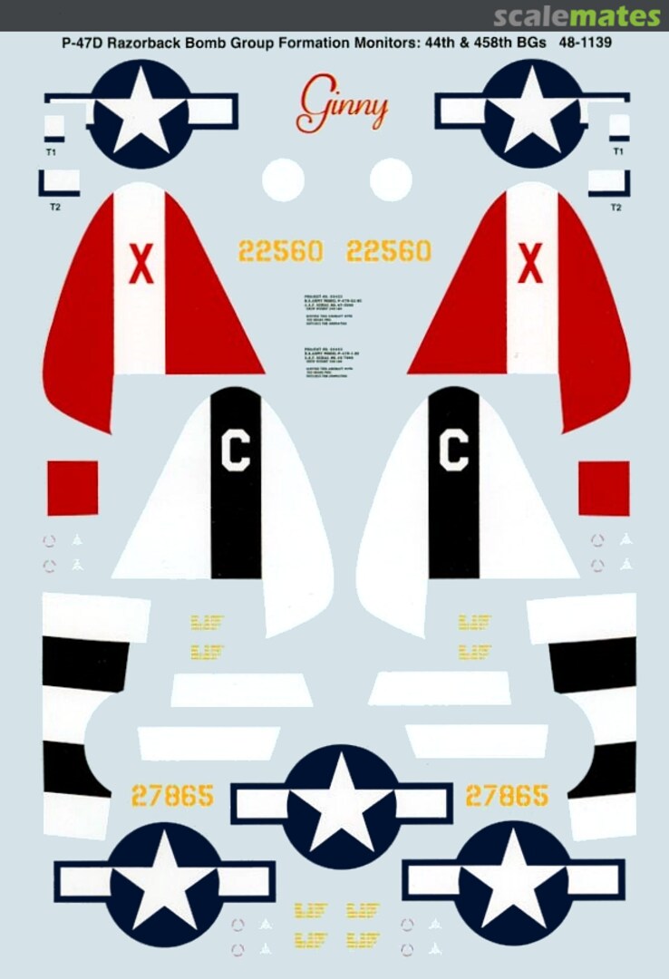 Boxart P-47D Razorback Bomb Group Formation Monitors 48-1139 SuperScale International Boxart P-47D Razorback Bomb Group Formation Monitors 48-1139 SuperScale International