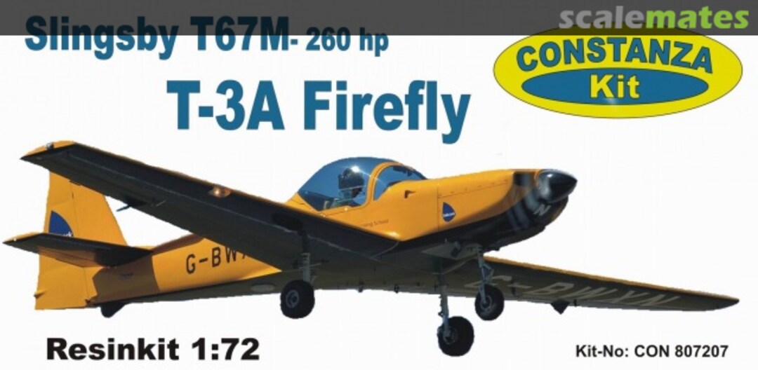 Boxart Slingsby T67M 260 hp / T-3A Firefly CON 807207 Constanza Kit Boxart Slingsby T67M 260 hp / T-3A Firefly CON 807207 Constanza Kit