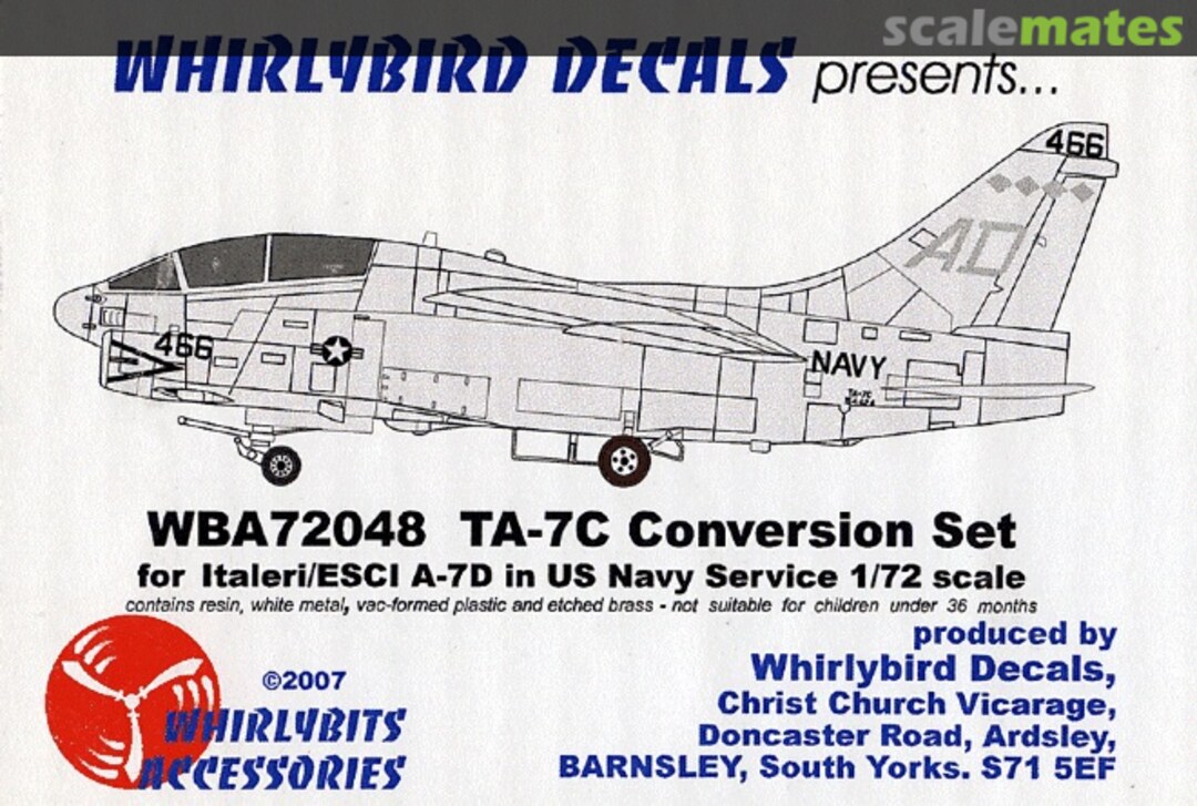 Boxart TA-7C Conversion Set WBA72048 Whirlybird Boxart TA-7C Conversion Set WBA72048 Whirlybird