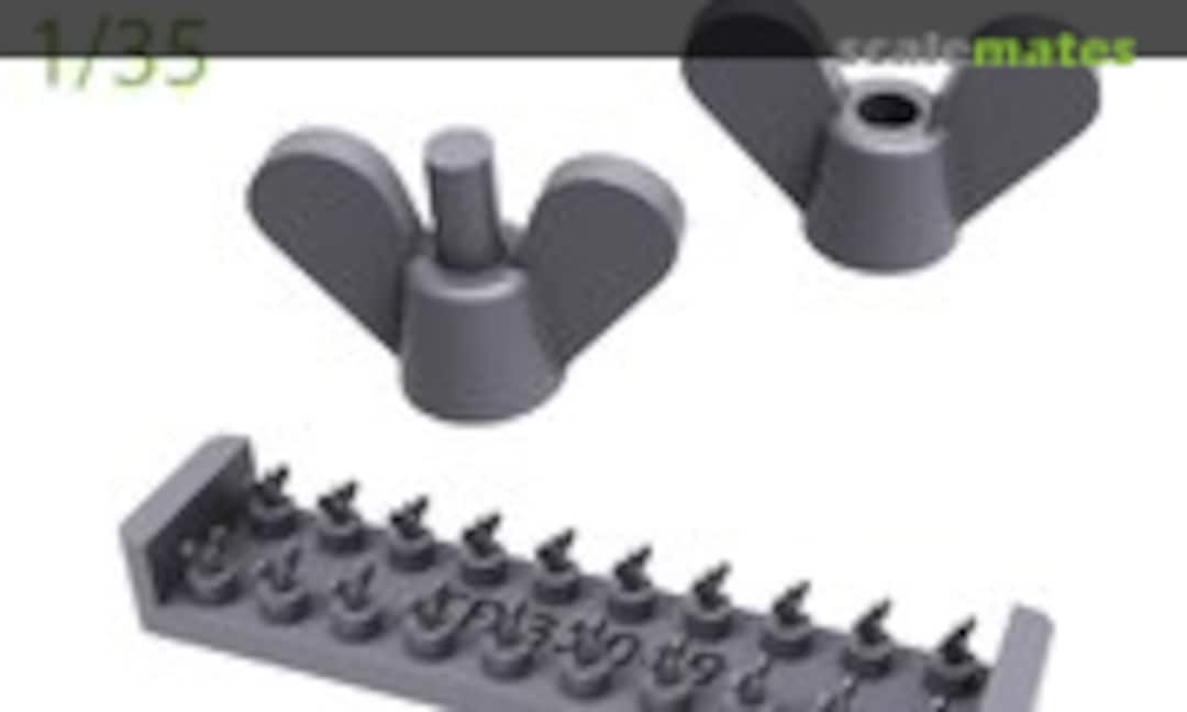1:35 Butterfly Nuts Set for WWII German Panzer (T-Rex Studio TR35049) TR35049
