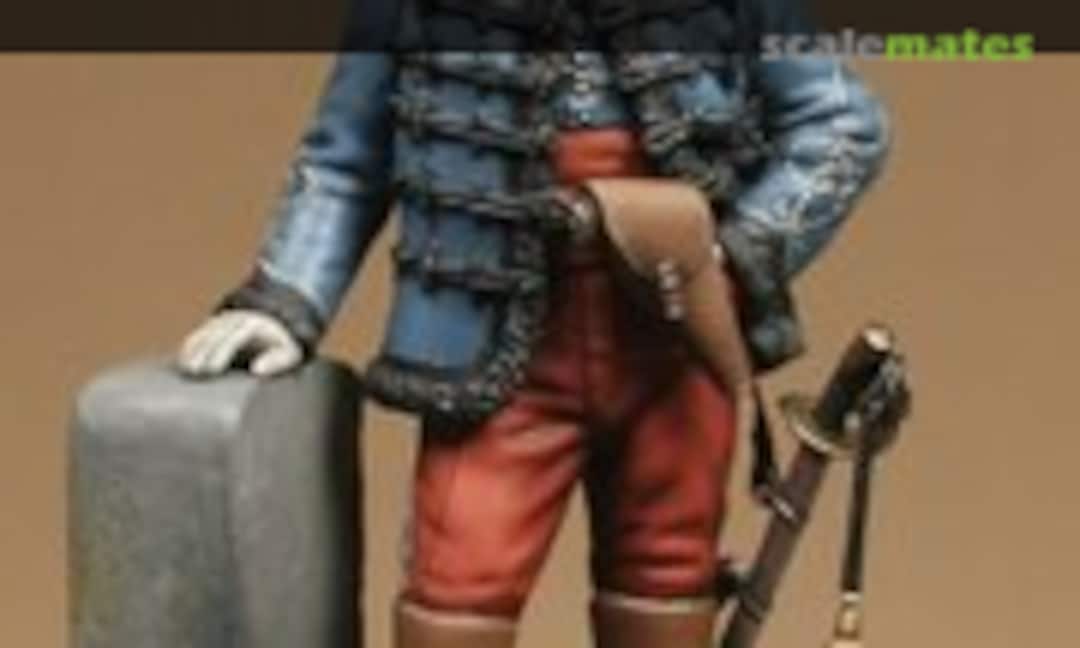 54mm Sous lieutenant de Hussards 1870 (Metal Modeles SE10) SE10