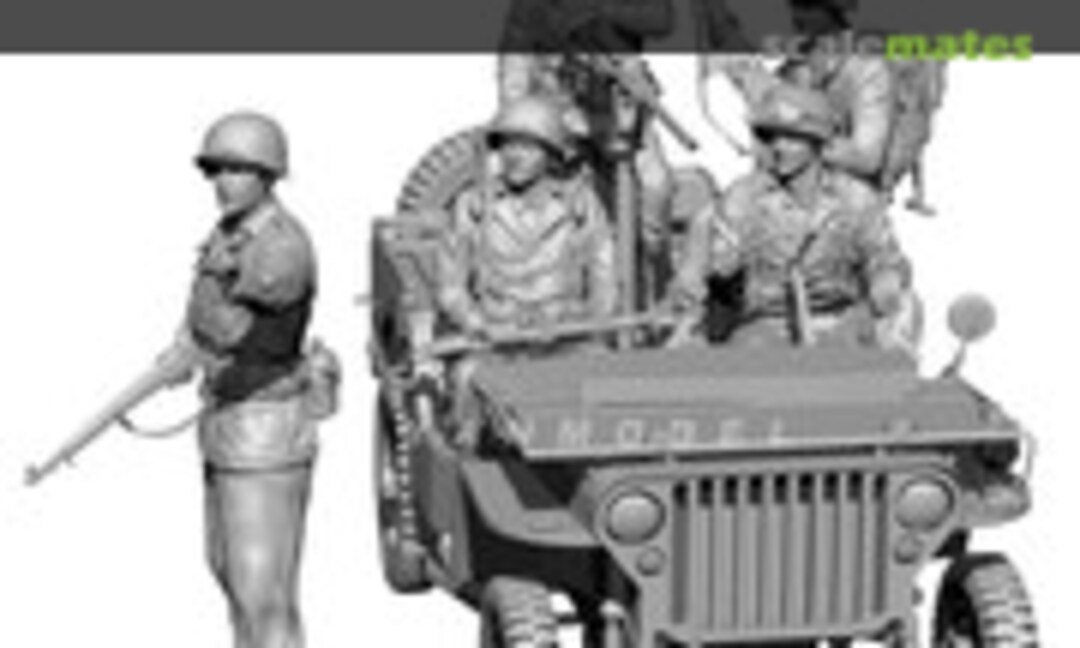 1:35 WWII US Jeep Crew (YUFAN Model A-1426) A-1426
