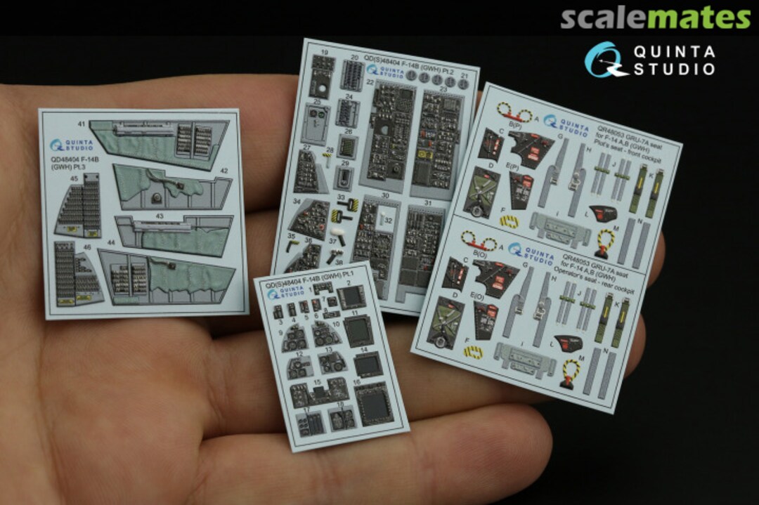 Contents F-14B interior 3D decals QD48404 Quinta Studio Contents F-14B interior 3D decals QD48404 Quinta Studio