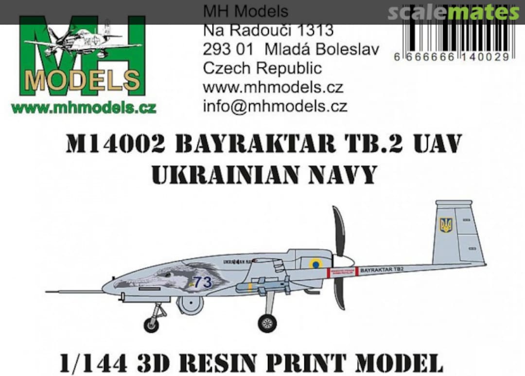 Boxart Bayraktar TB.2 UAV M14002 MH Models Boxart Bayraktar TB.2 UAV M14002 MH Models